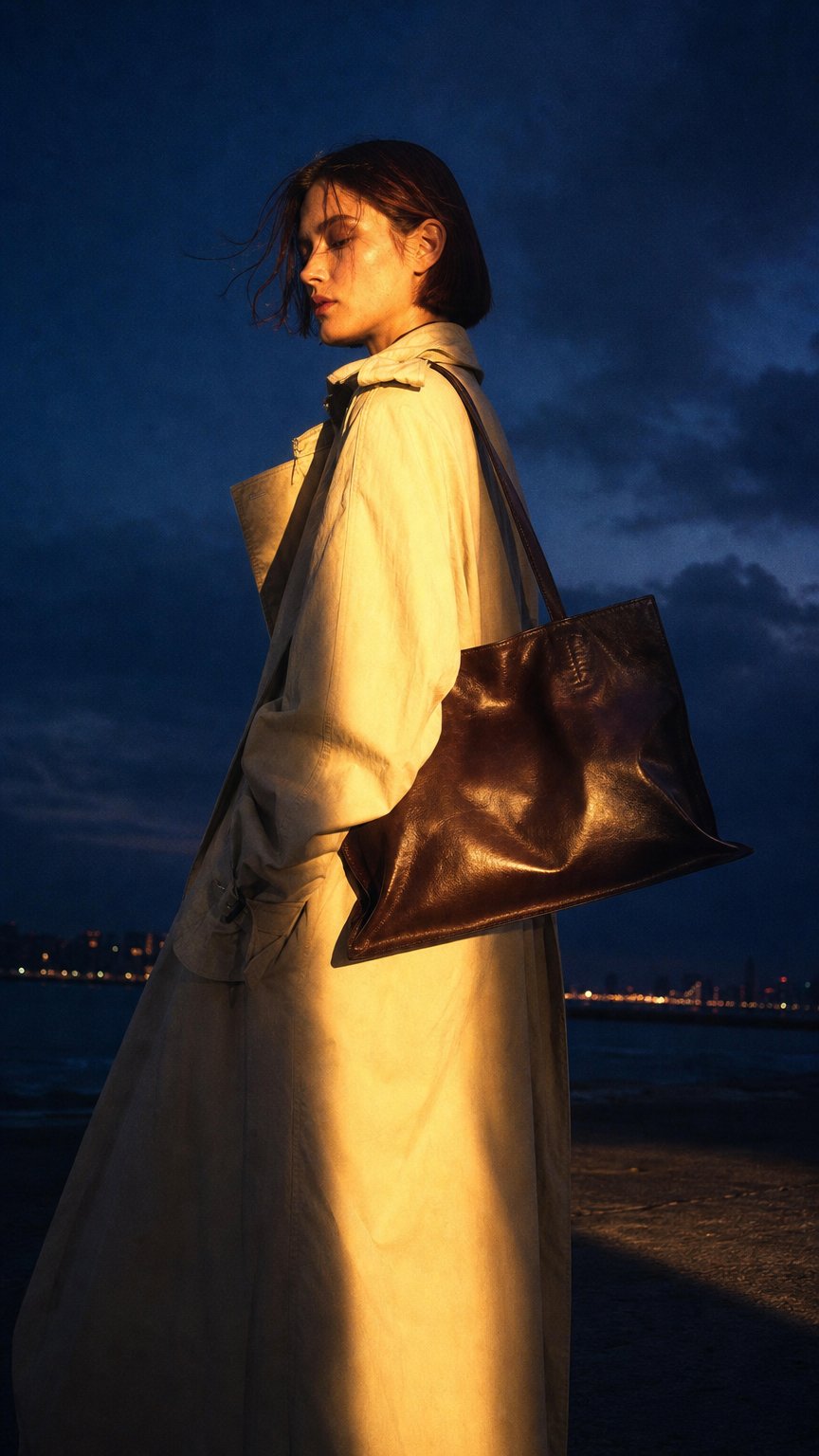 AI product shot of Yumi Sling Umber