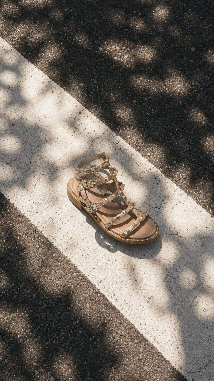 AI product shot of Sandalo “Marcella Oro”