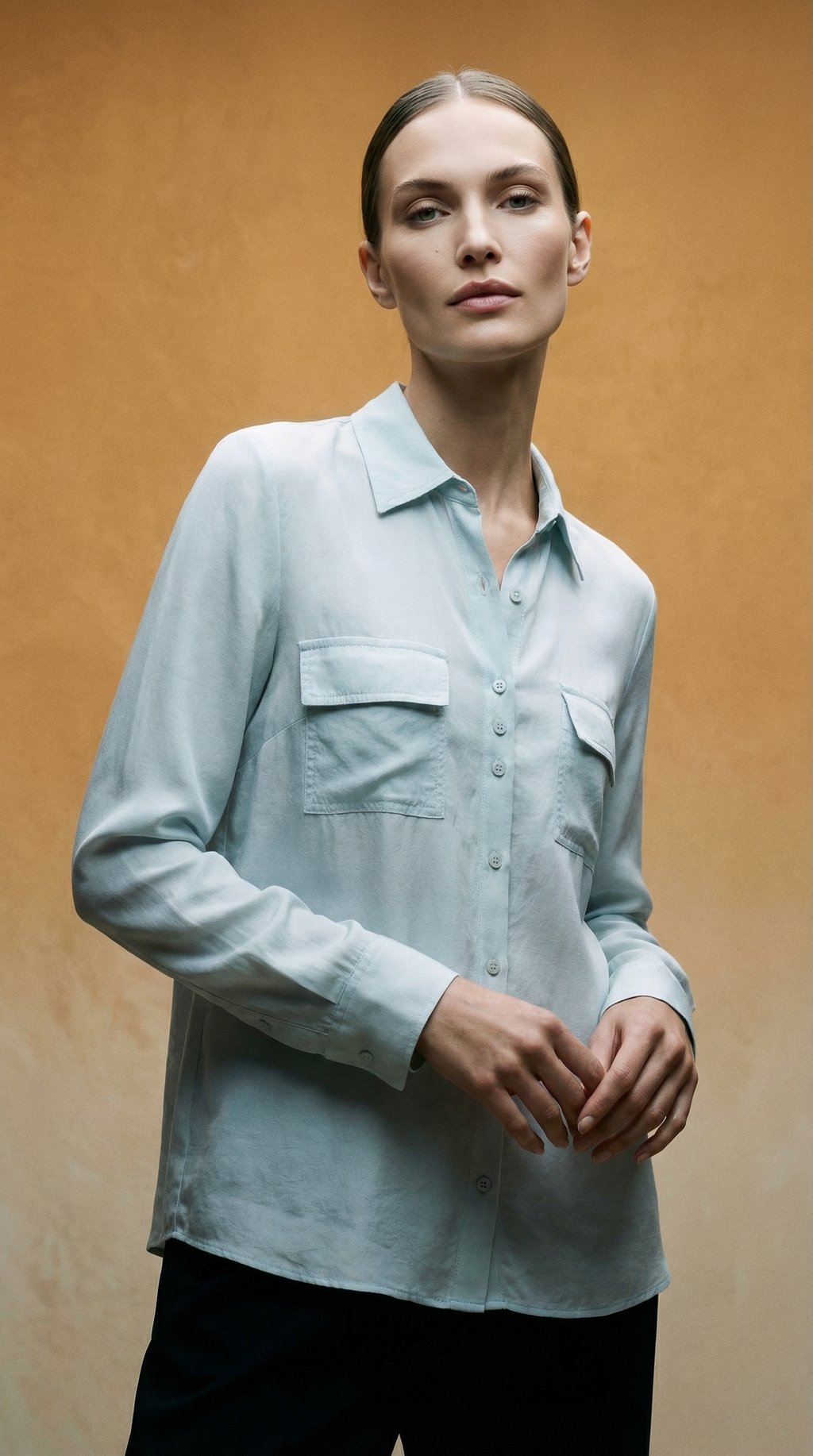 AI product shot of The Teal Blouse