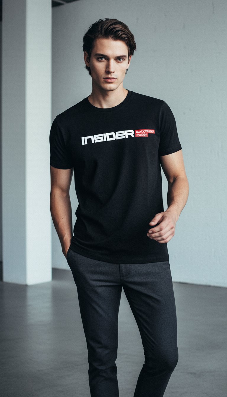 AI product shot of Camiseta Feminina Daily Insider