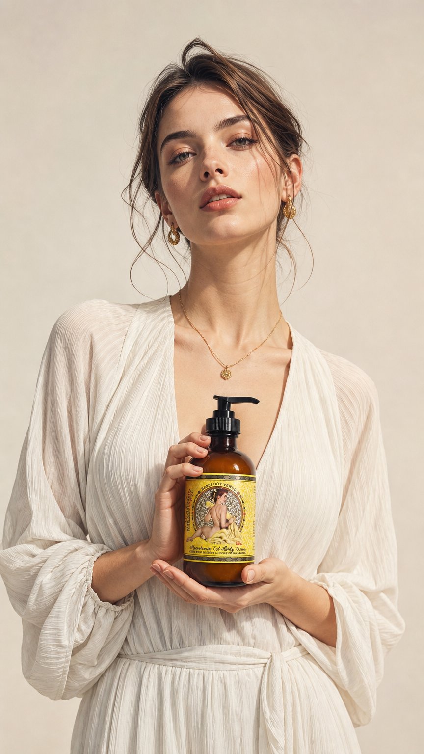 AI product shot of Essential Oil | Body Cream