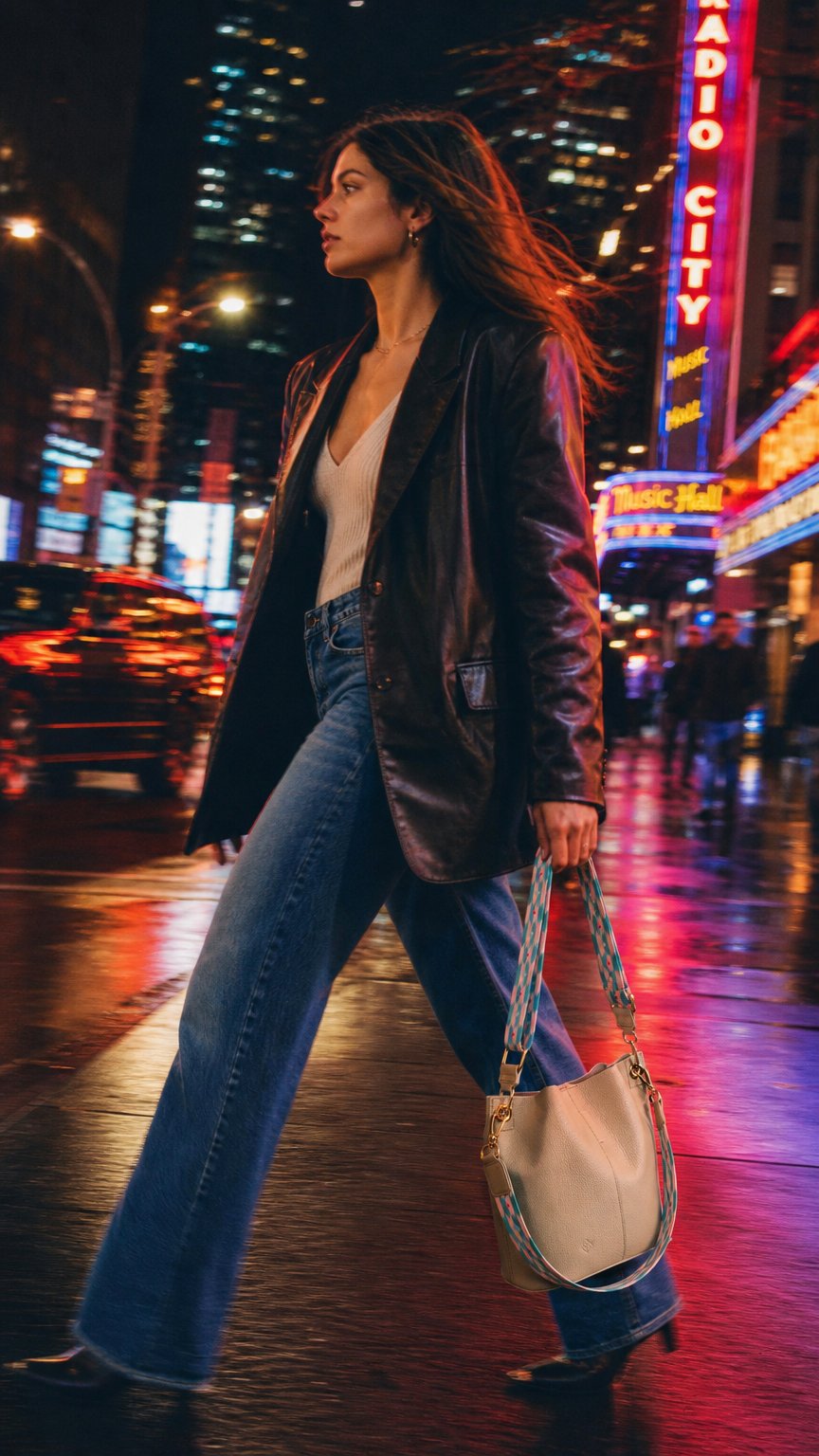 AI product shot of Zaira Bucket bag - Marfil