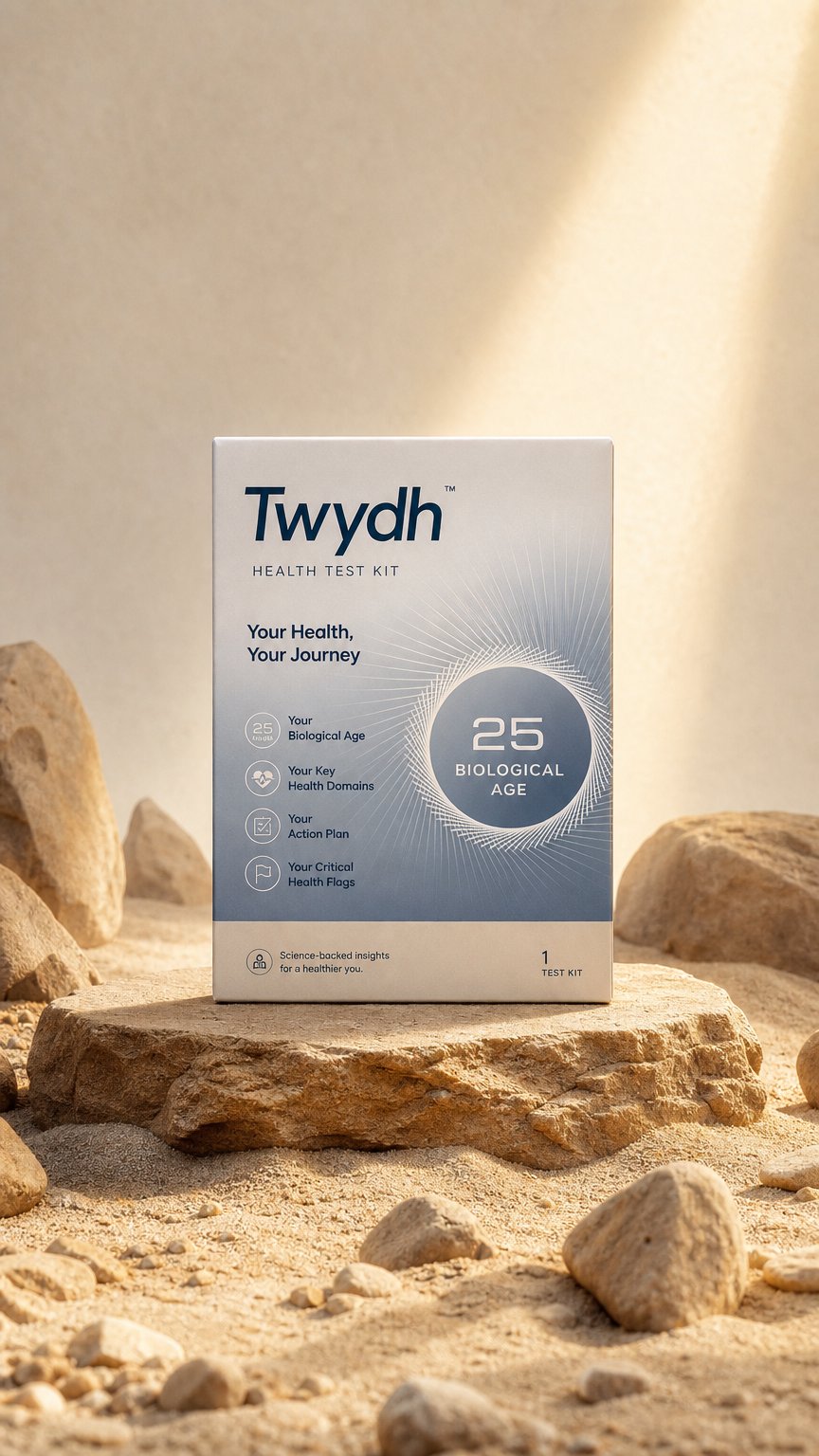 AI product shot of Thrive – The 100 Biomarkers Test