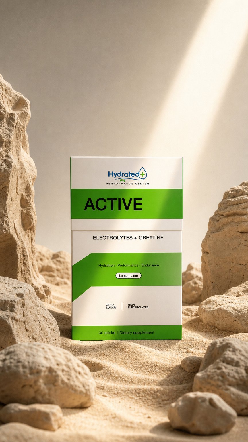 AI product shot of Hydrated+ Active