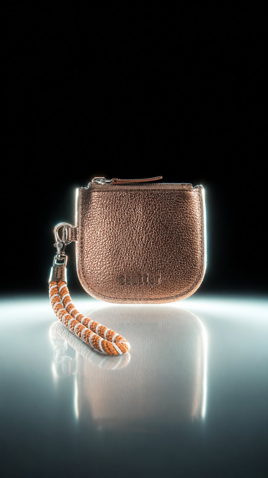 AI product shot of Porta Cartao Alca Listra - Bronze