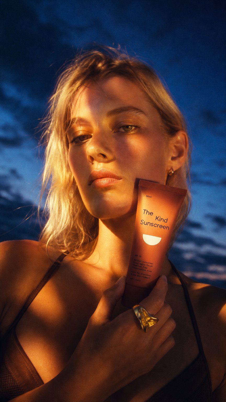 AI product shot of The Kind Sunscreen 50ml WHOLESALE