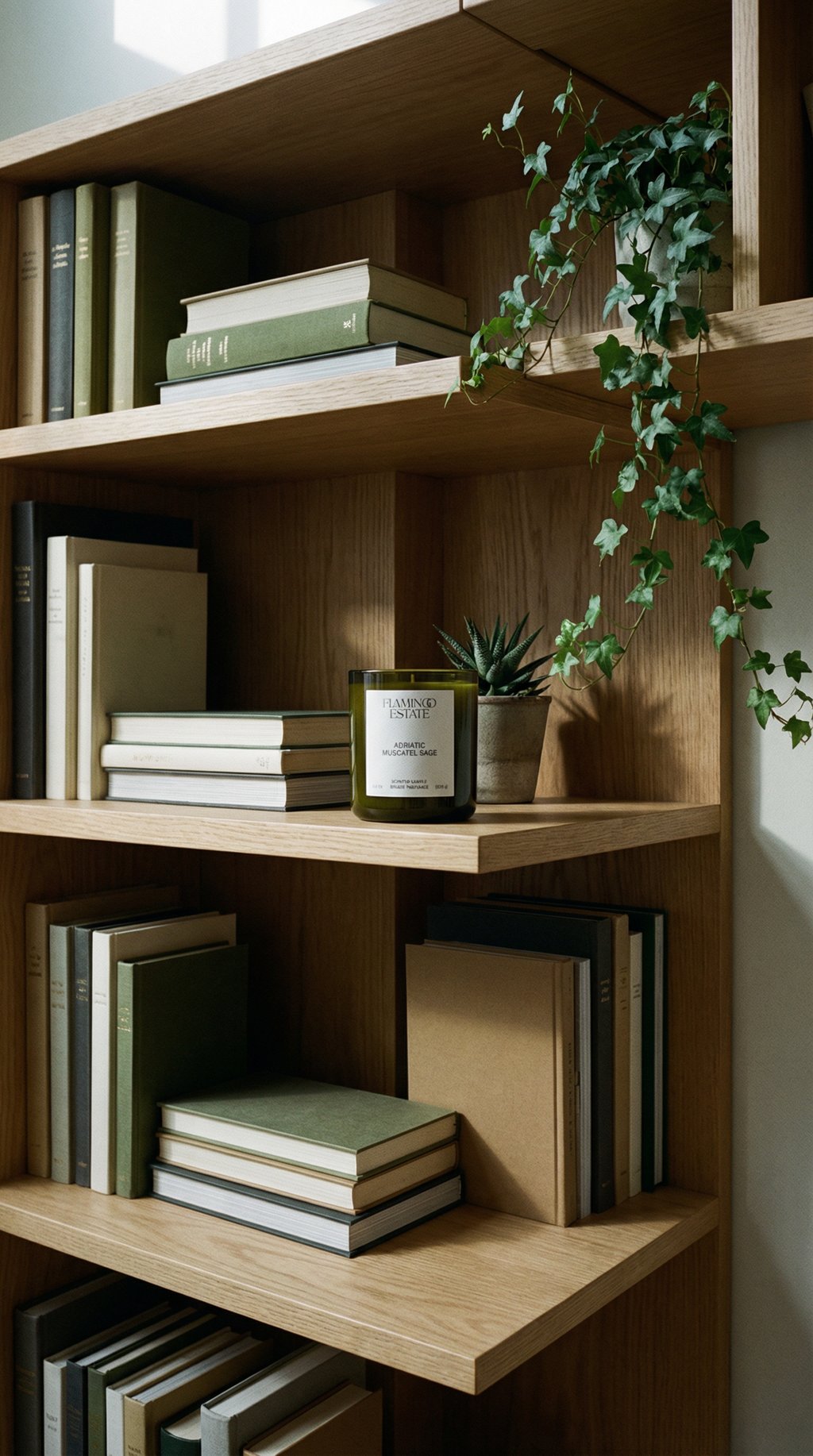 AI product shot of Adriatic Muscatel Sage Candle