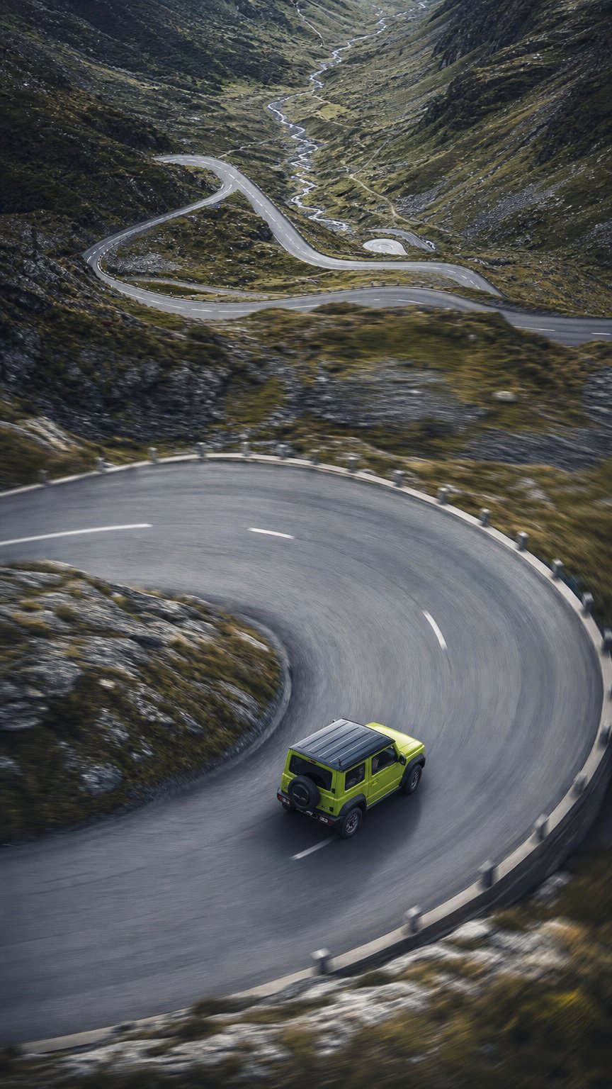 AI product shot of Suzuki Jimny