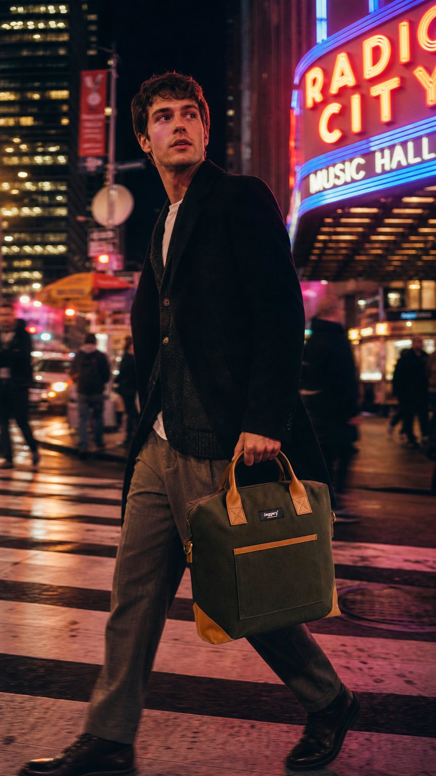AI product shot of Director'S Bag In Olive Green & Brown