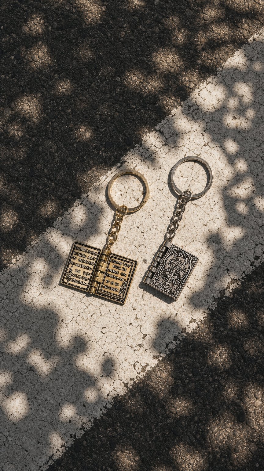 AI product shot of The Lord prayer Bible