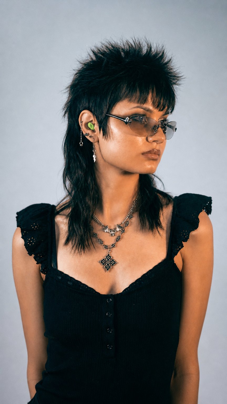 AI product shot of Space Cadet Alien Silicone Earplugs | Festival & Concert Earplugs by Charm'd