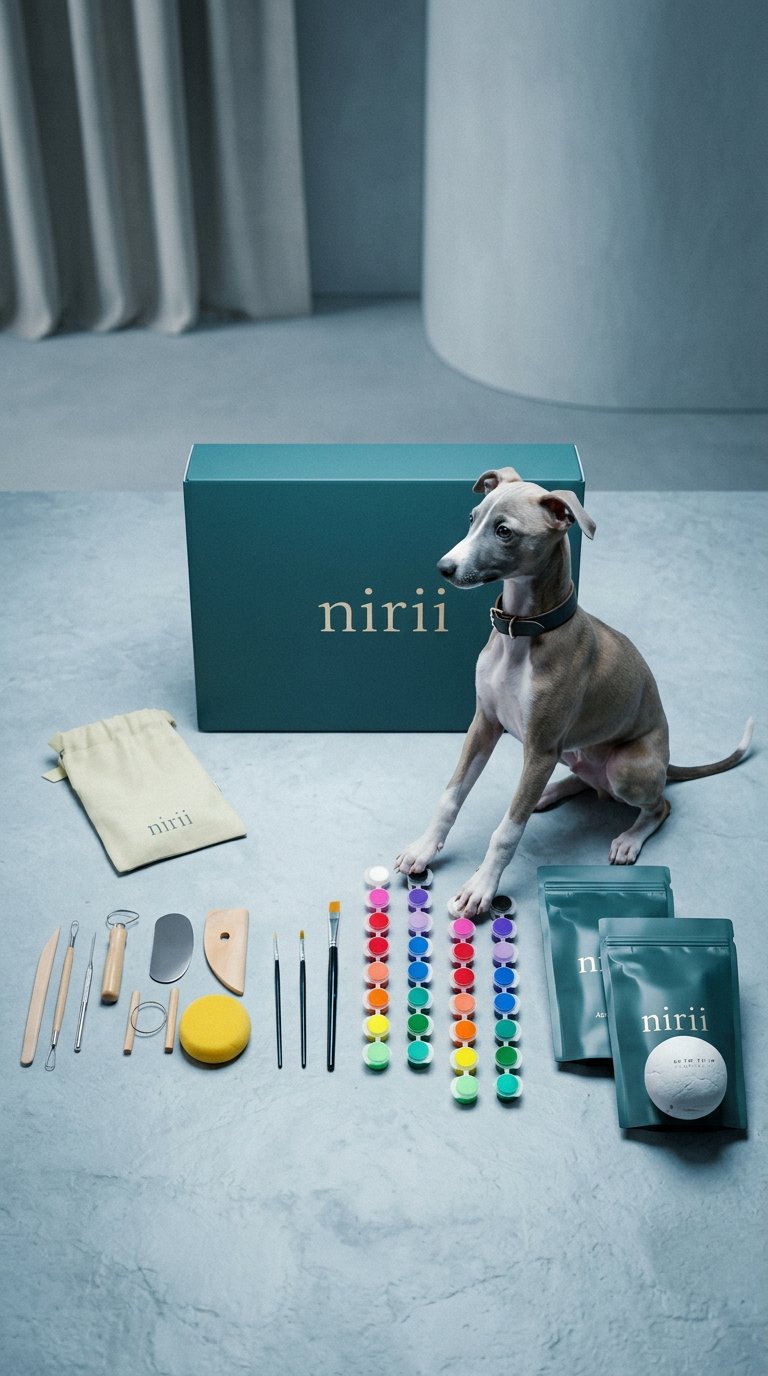 AI product shot of The Air Dry Clay Kit, Duo