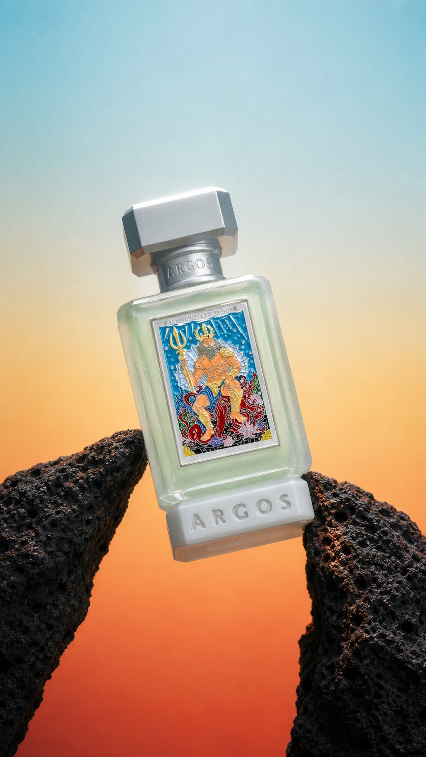 AI product shot of Argos NEPTUNE'S TRIDENT EXTRAIT DE PARFUM