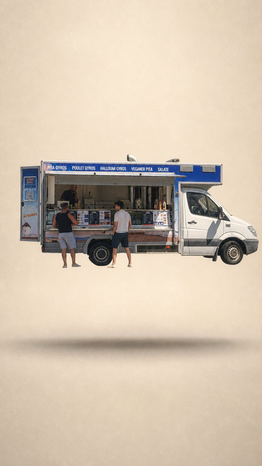 AI product shot of Seestrasse, Horgen - Foodtruck Standplatz