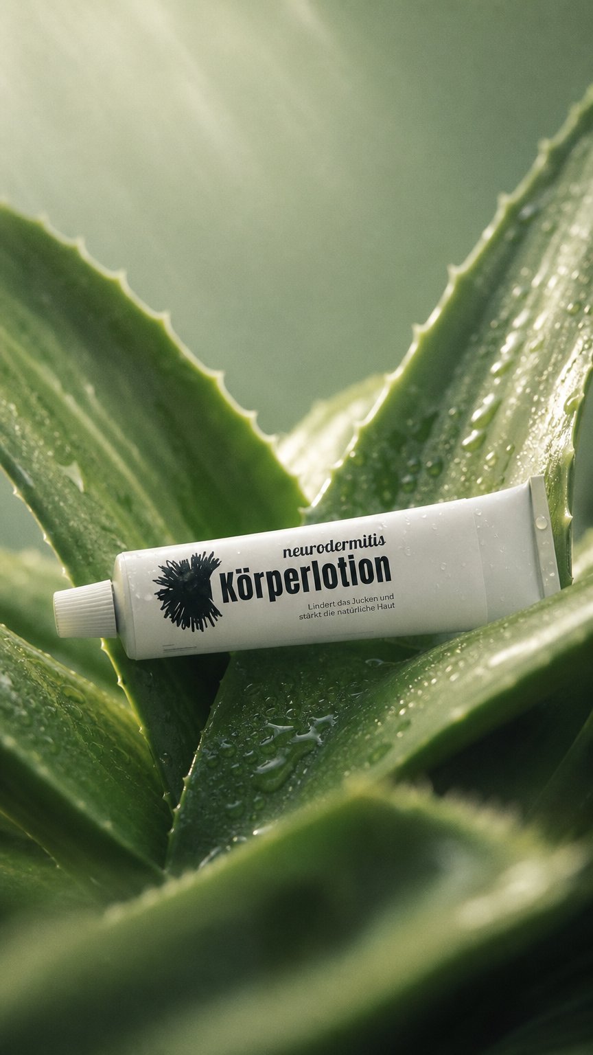 AI product shot of Neurodermitis Körperlotion
