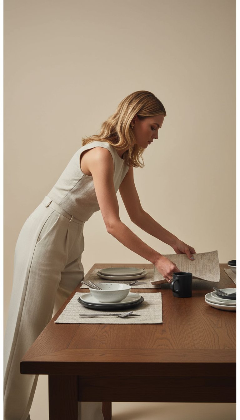 AI product shot of Varden Bamboo Placemats: Blue Pheasant