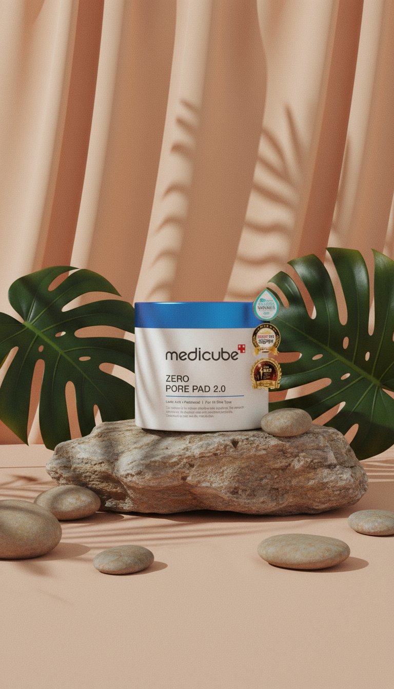 AI product shot of medicube Zero Pore Pad 2.0 70P