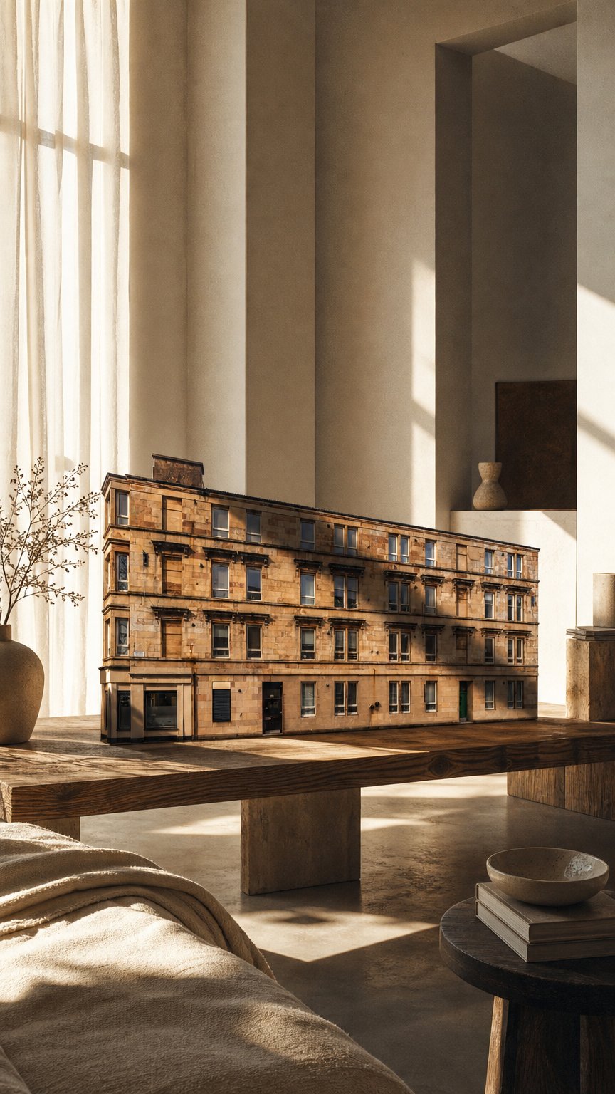 AI product shot of 3 Arthur Street, Glasgow