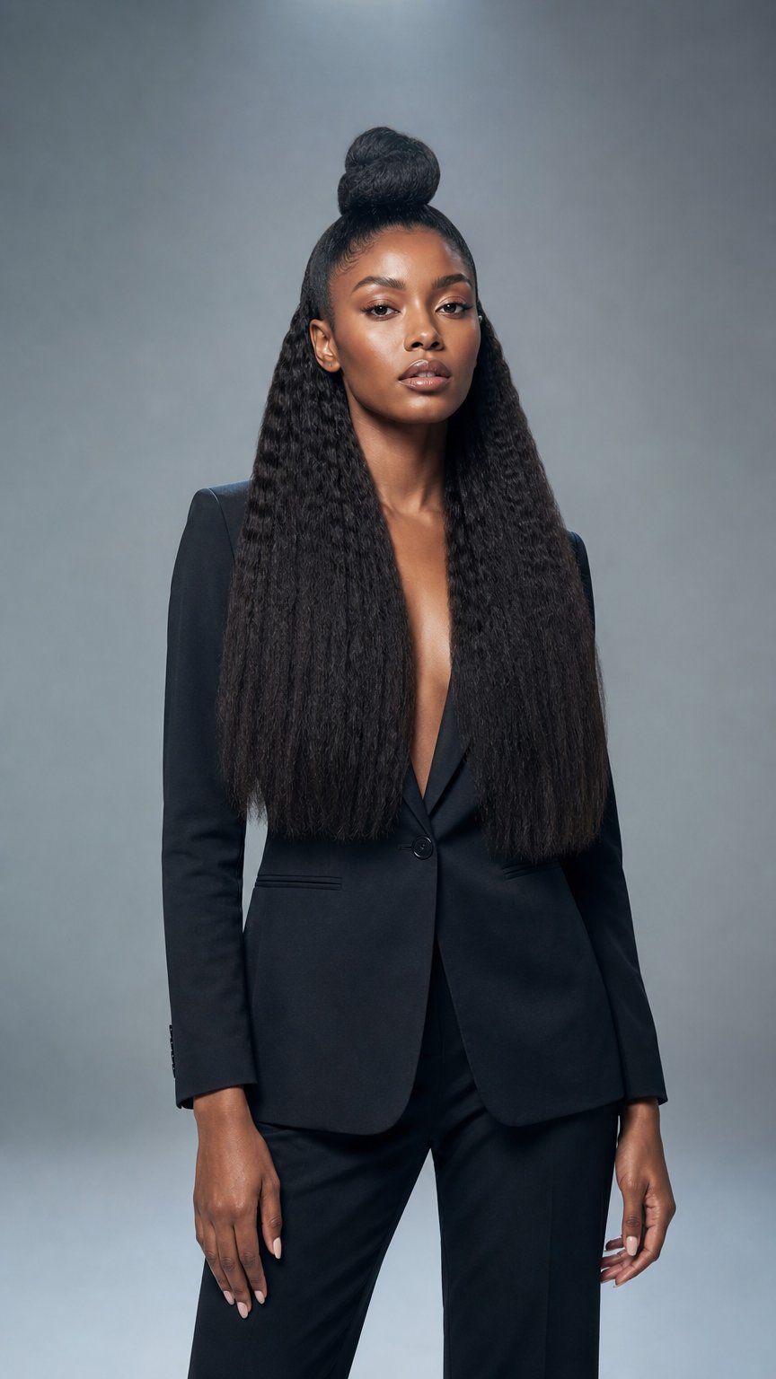 AI product shot of Blow-Out Tape-In Hair Extensions