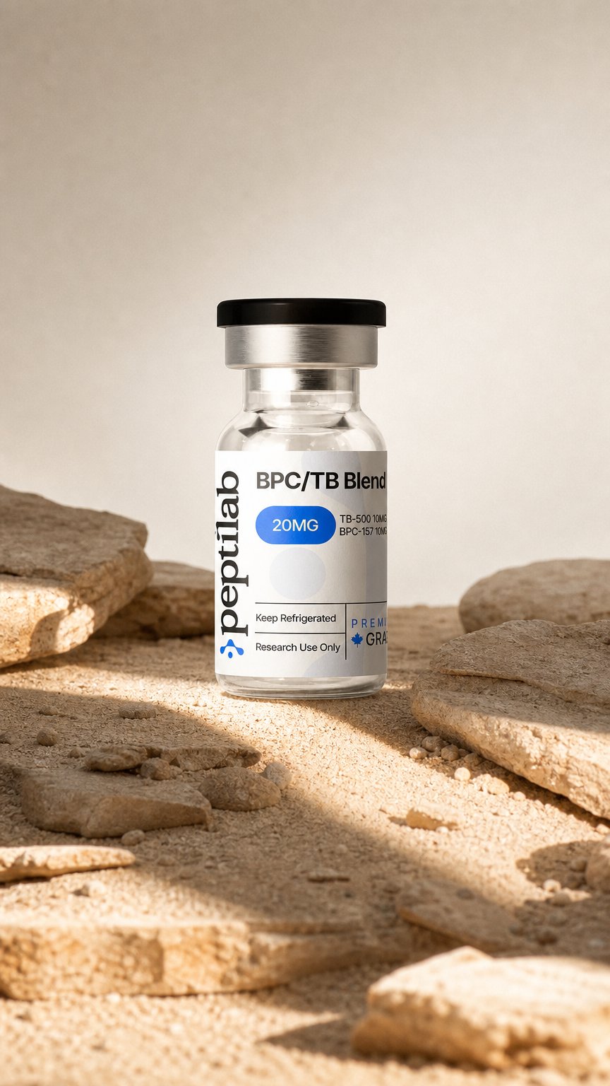 AI product shot of BPC / TB Blend — Dual Peptide Research Formulation (20mg) | Canada