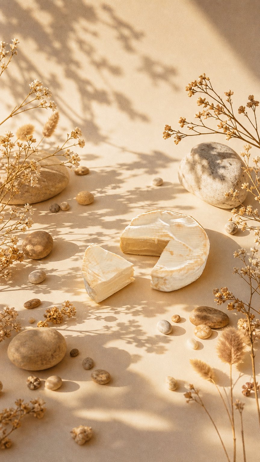AI product shot of French Style Bakeable Rinded Plant-based Wheel