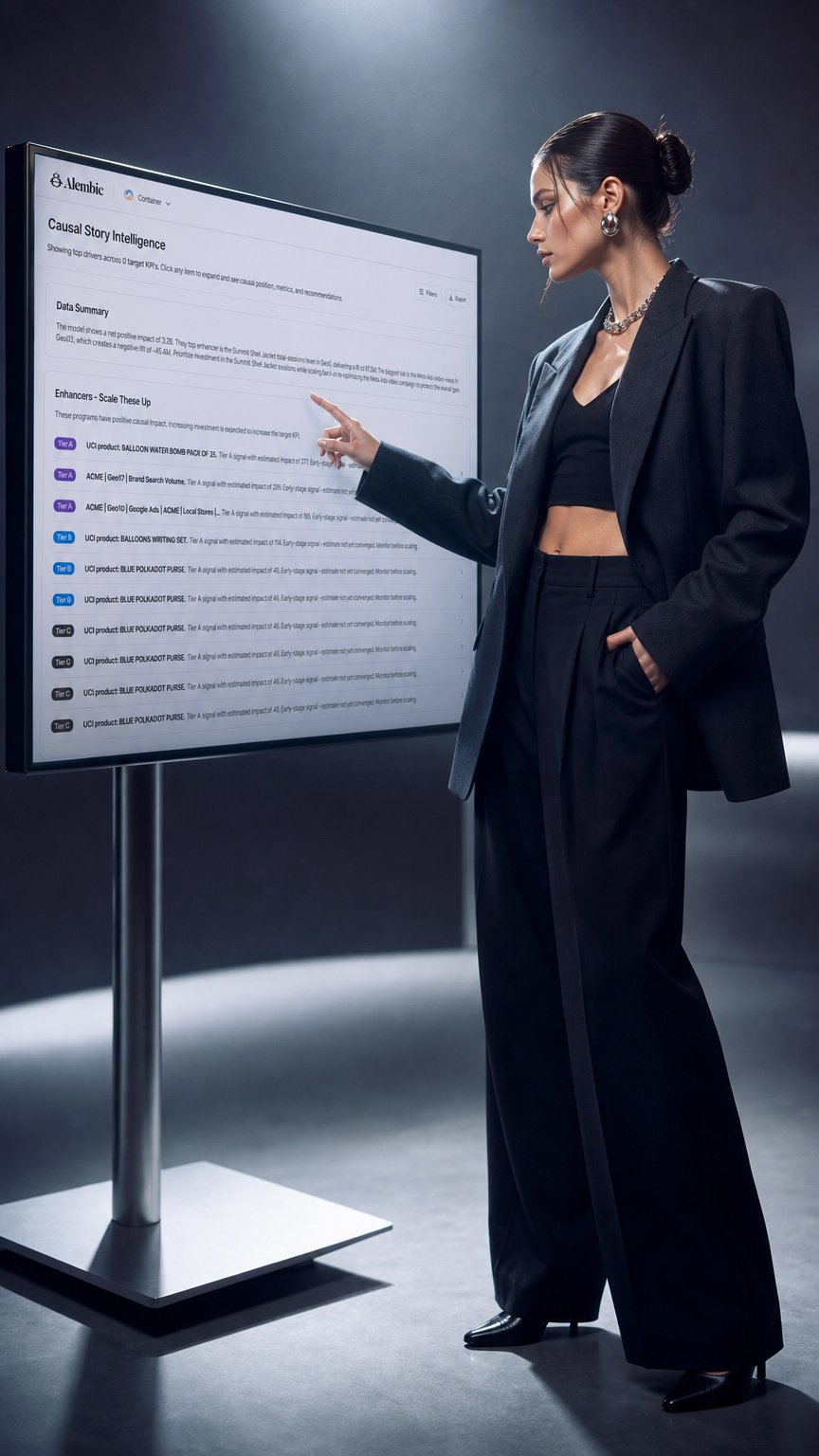 AI product shot of Alembic Causal AI Platform