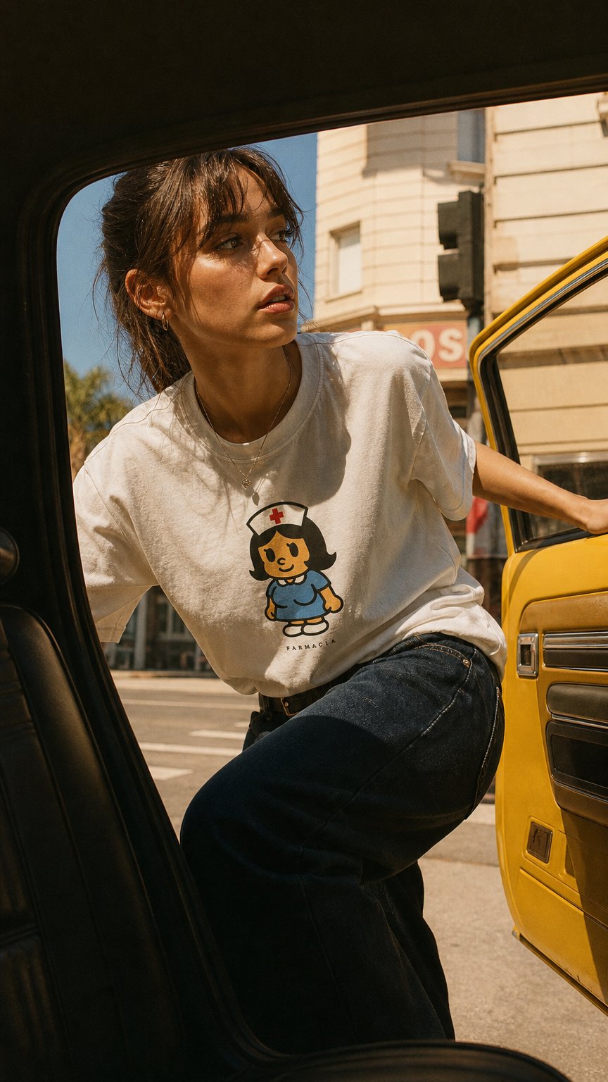 AI product shot of Nigo Nurse Crop Fit Tee