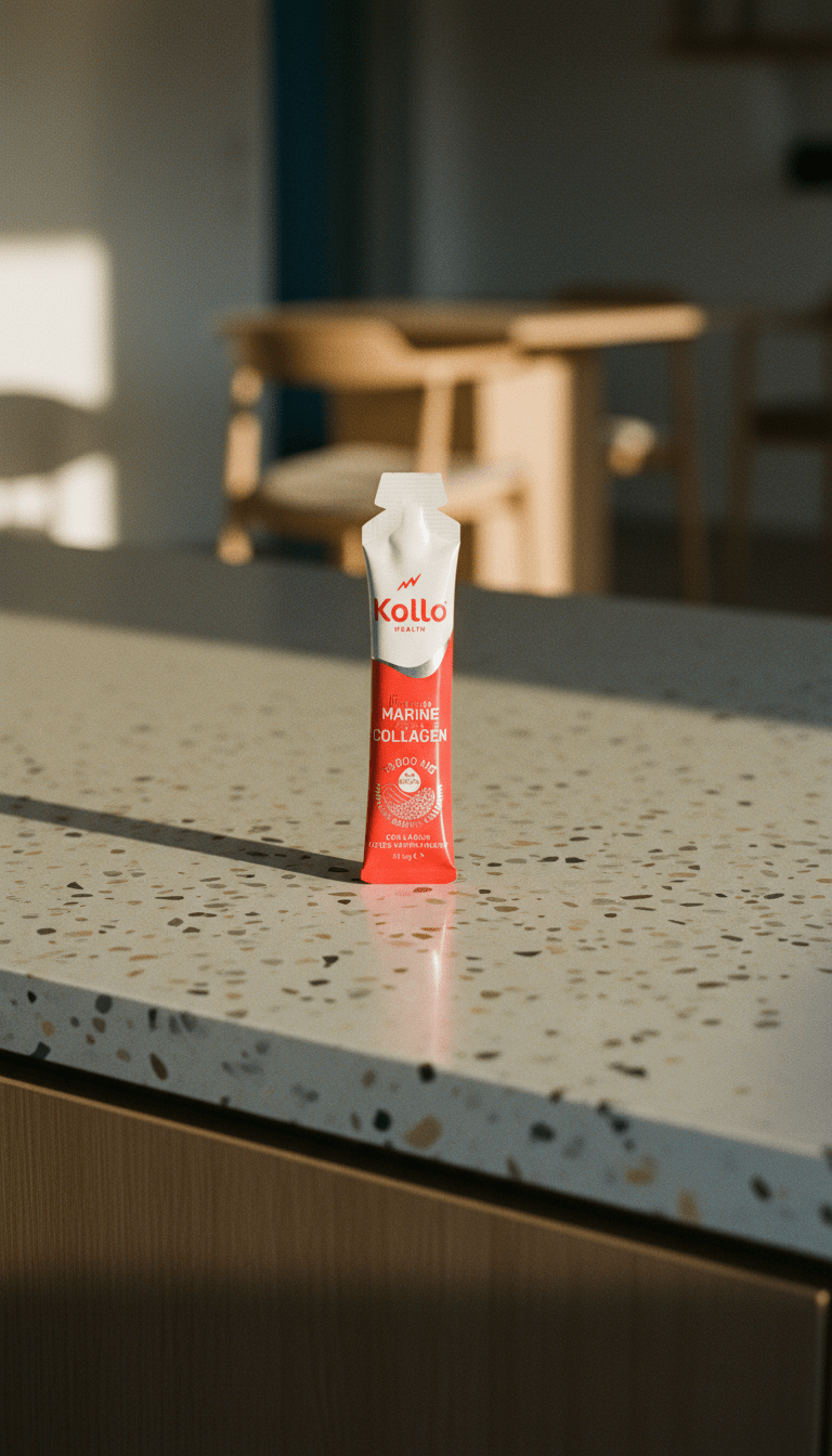 AI product shot of Premium Liquid Marine Collagen