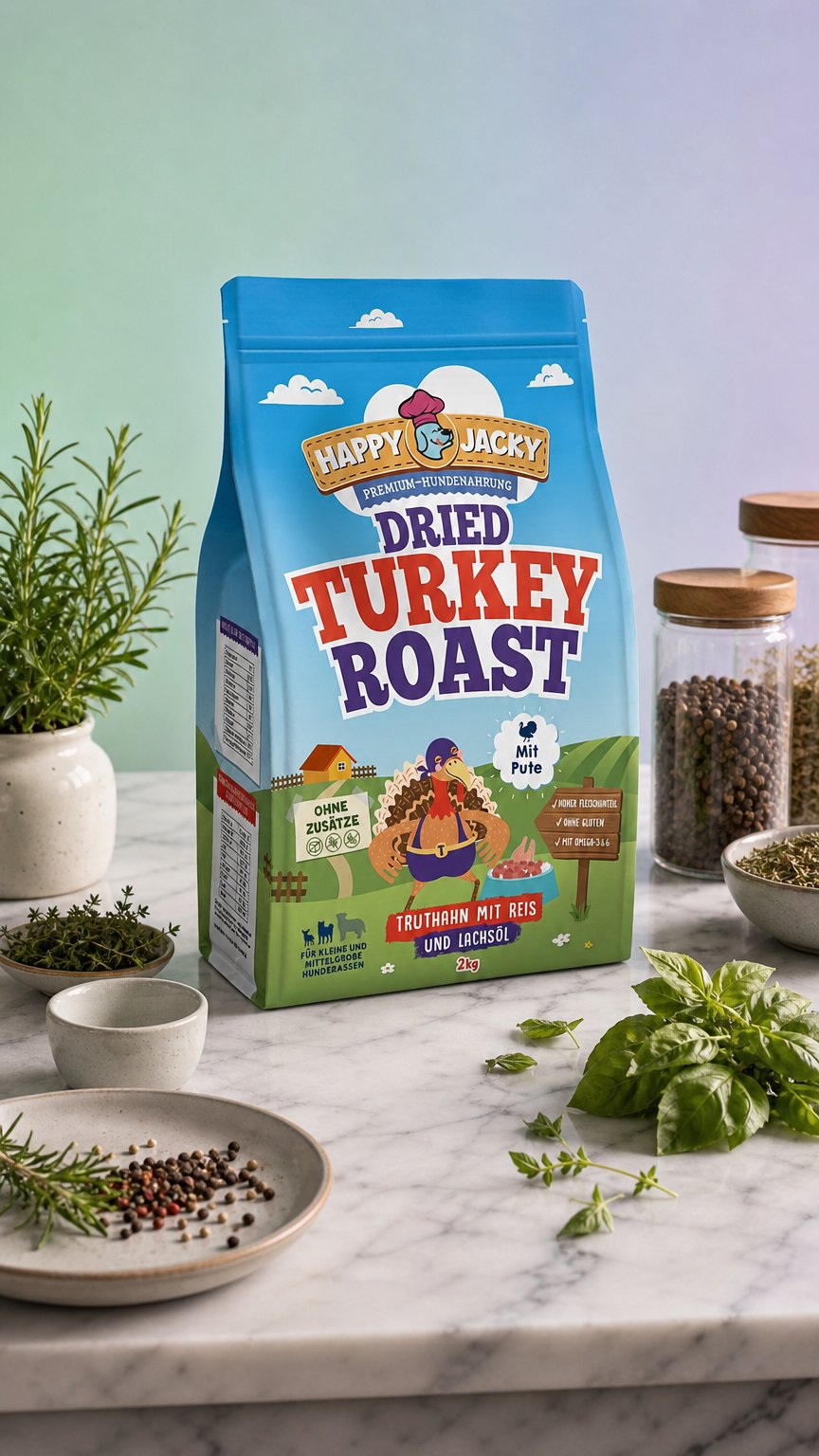 AI product shot of Dried Turkey Roast
