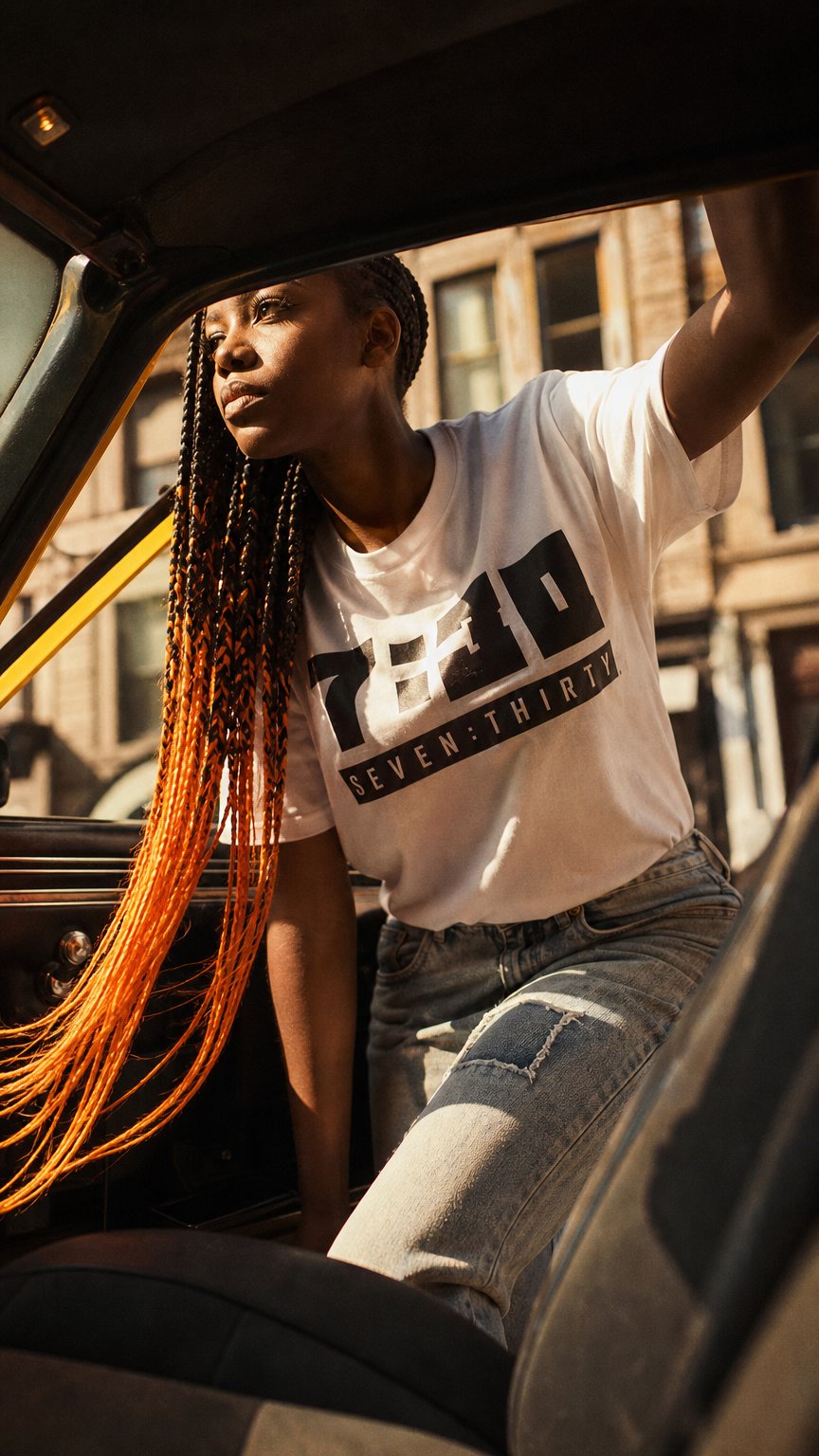 AI product shot of 7:30 Tee