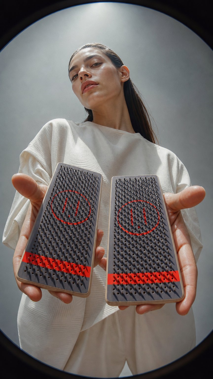 AI product shot of Дошка Садху (цвяхи), grey