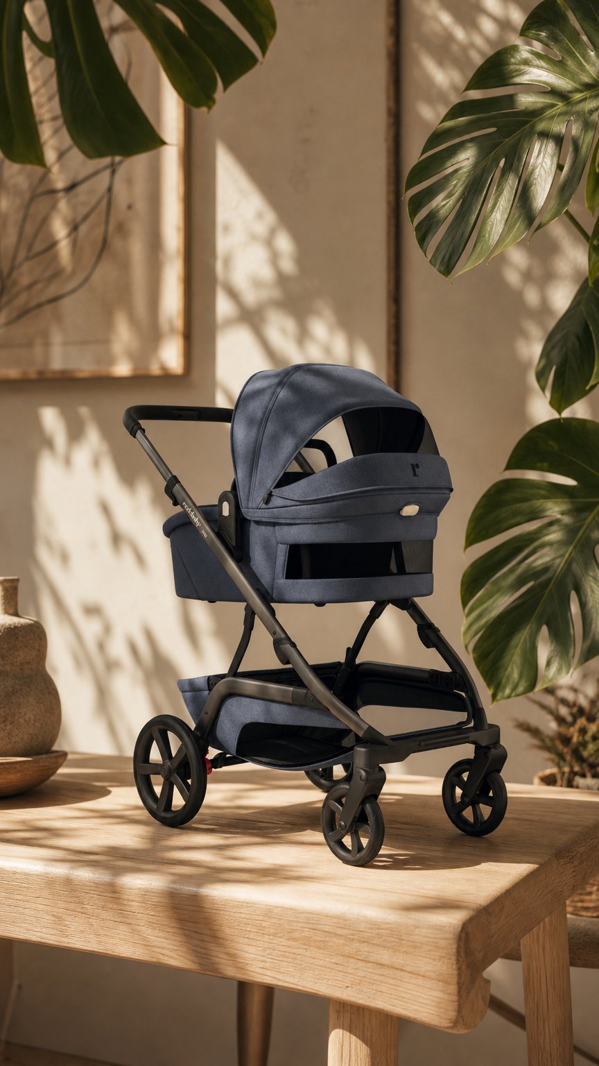 AI product shot of NUVO Pram