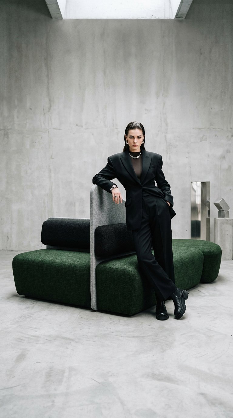 AI product shot of Retreat Lounge Modular – modular soft seating
