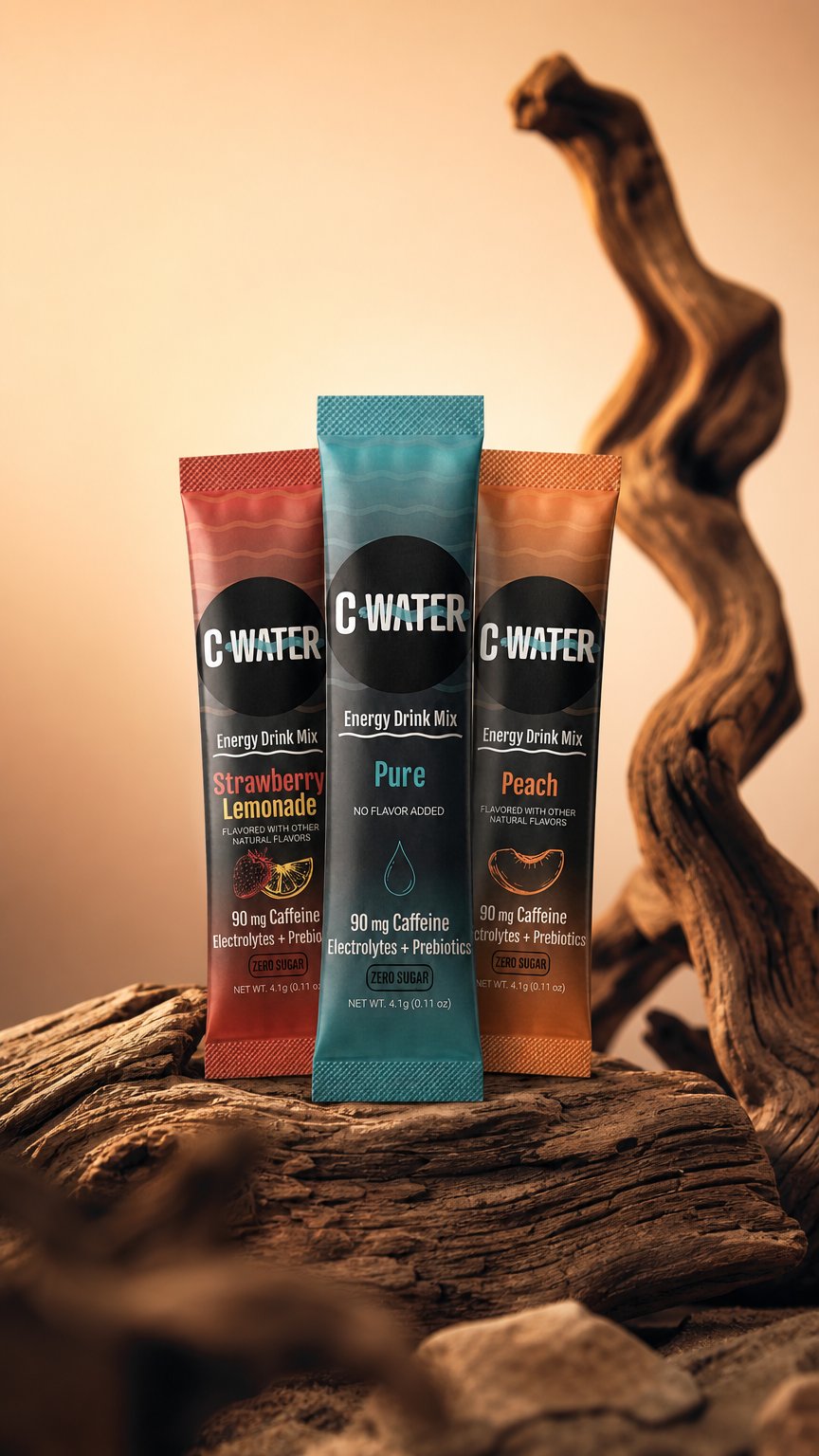 AI product shot of C Water Stick Pack