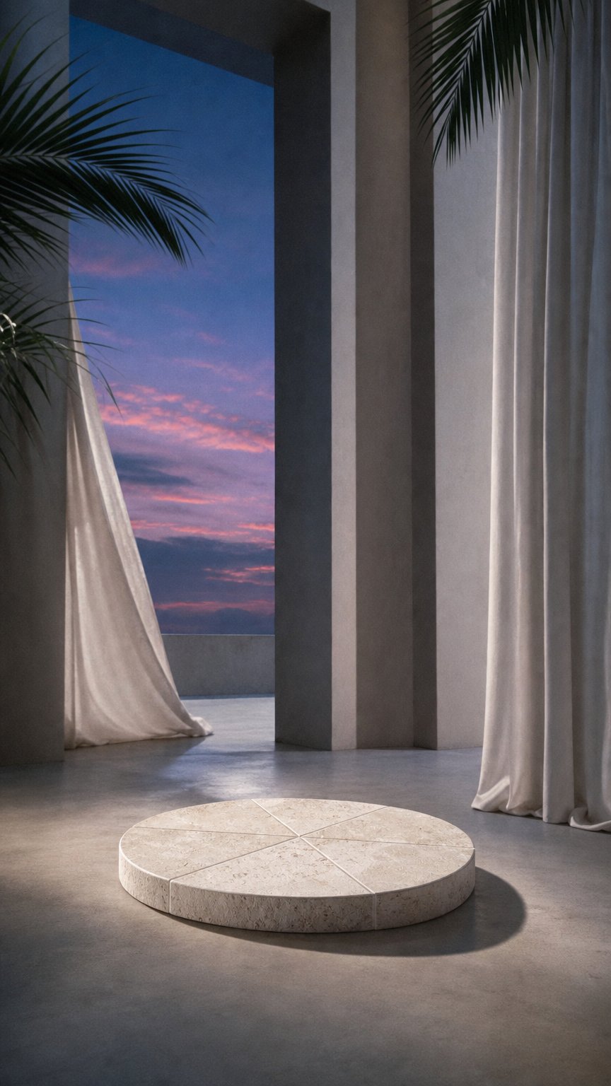 AI product shot of Travertine Crema