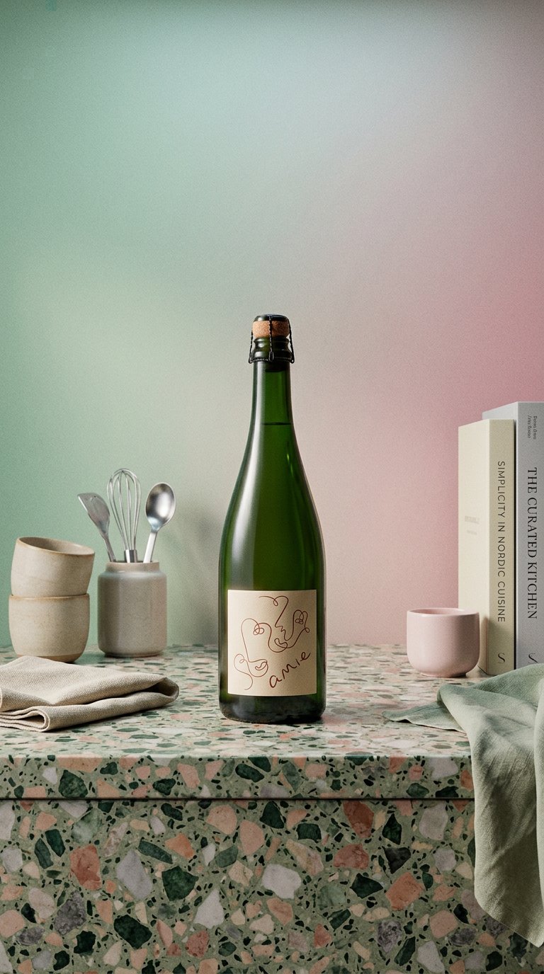 AI product shot of amie Sparkling Crémant