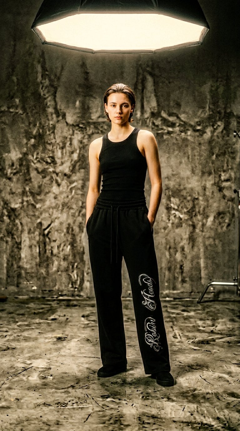 AI product shot of Unisex Casual Straight Leg Pants