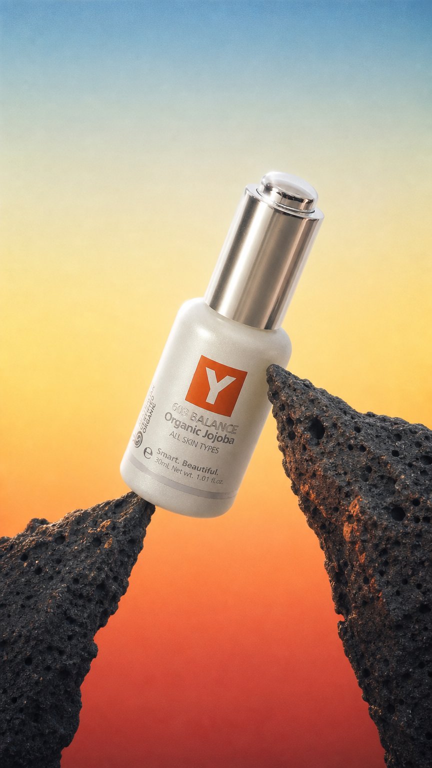 AI product shot of 603 BALANCE Certified Organic Jojoba