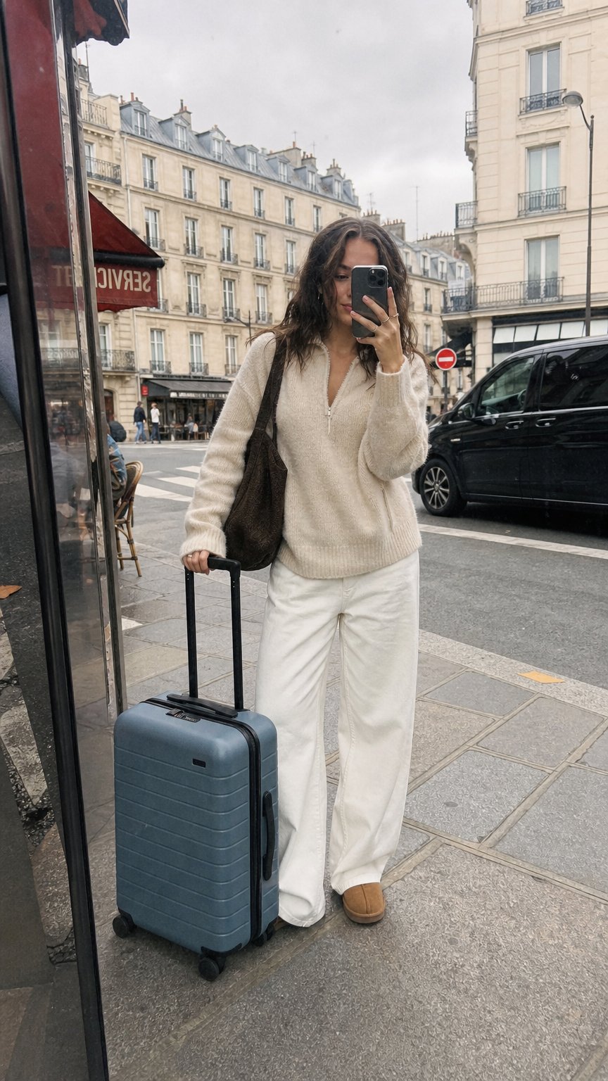 AI product shot of The Bigger Carry-On in Coast Blue