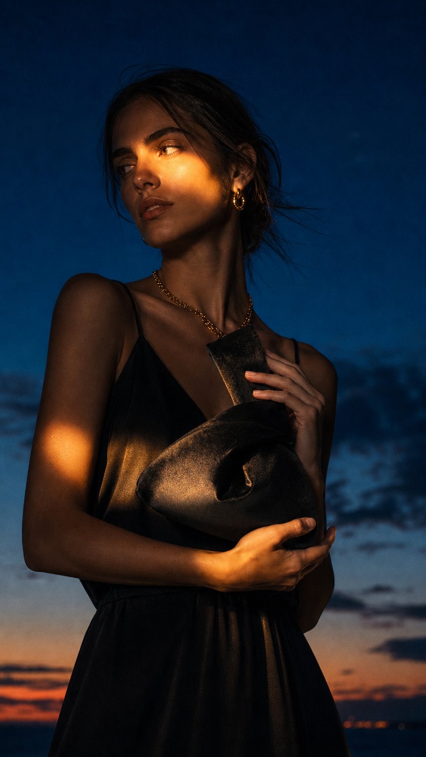 AI product shot of JAPANDI KNOT BAG