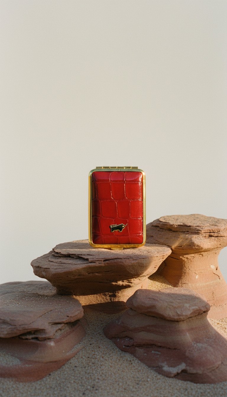 AI product shot of VERONA Pillendose rot