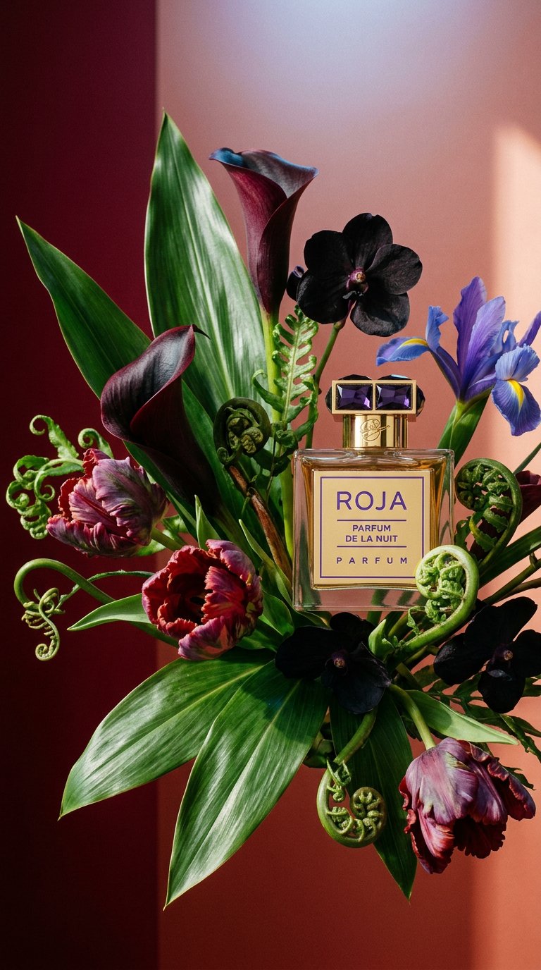 AI product shot of Parfum De La Nuit