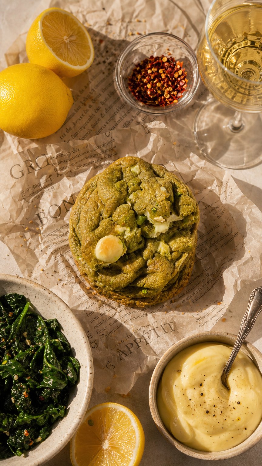 AI product shot of matcha white delight