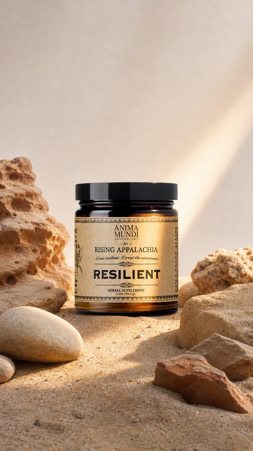 AI product shot of Resilient Powder
