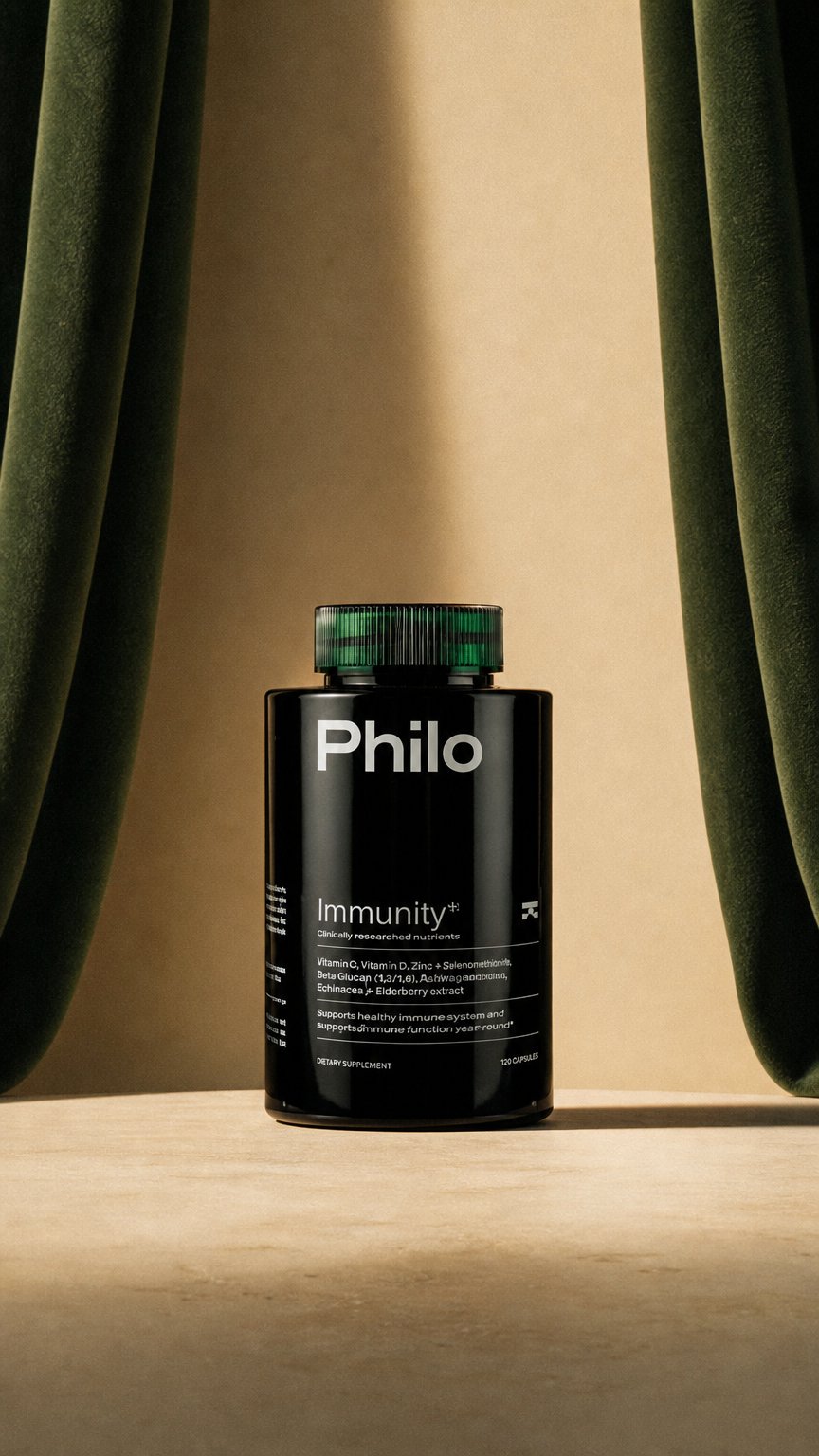 AI product shot of Philo Immunity