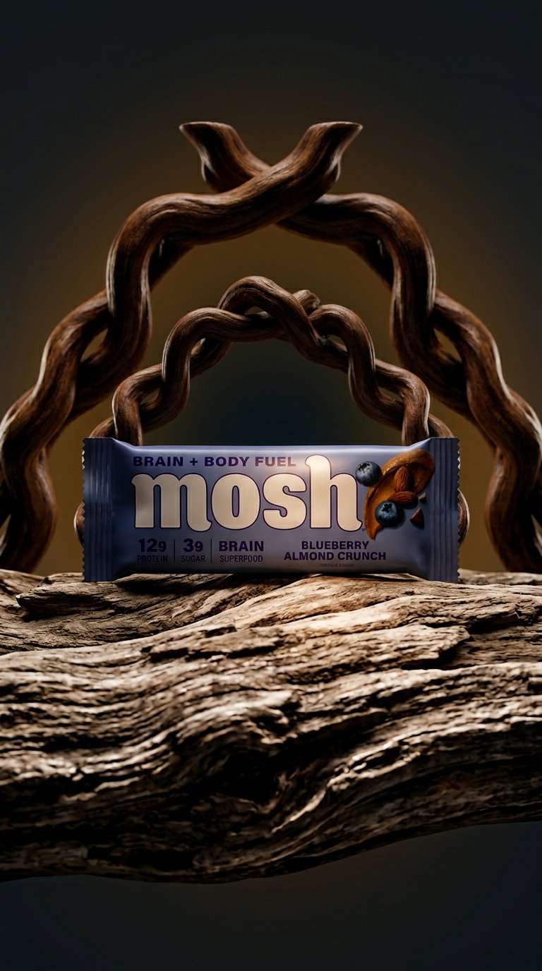 AI product shot of Blueberry Almond Crunch
