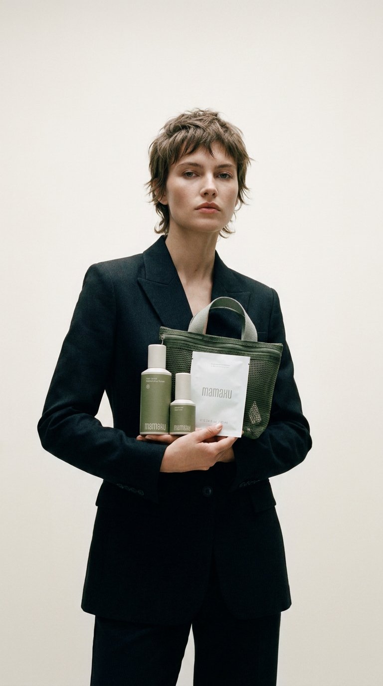 AI product shot of Calm Skin Travel Set