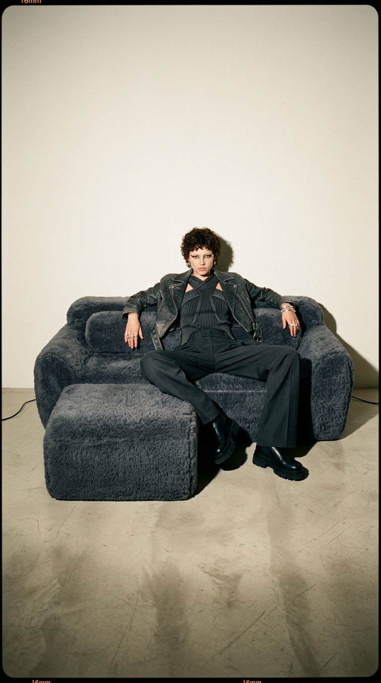 AI product shot of MELLOW 80" Loveseat with 1 Ottoman