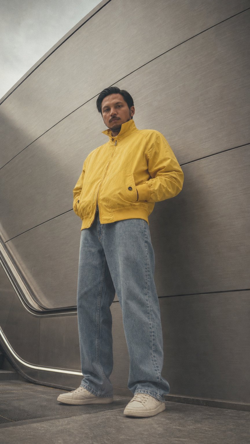 AI product shot of Featherweight Bomber Yellow