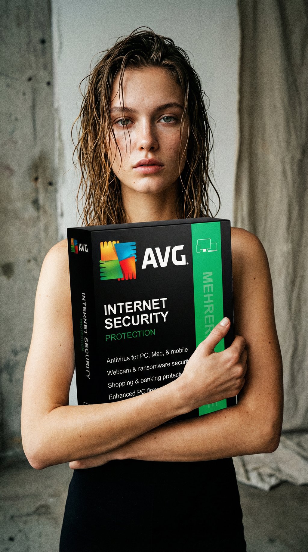 AI product shot of AVG Internet Security 1 zařízení 1 rok
